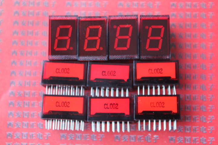 定制CL002 红色BCD码显示器 数码管 字高12.6MM 全新正品可定制